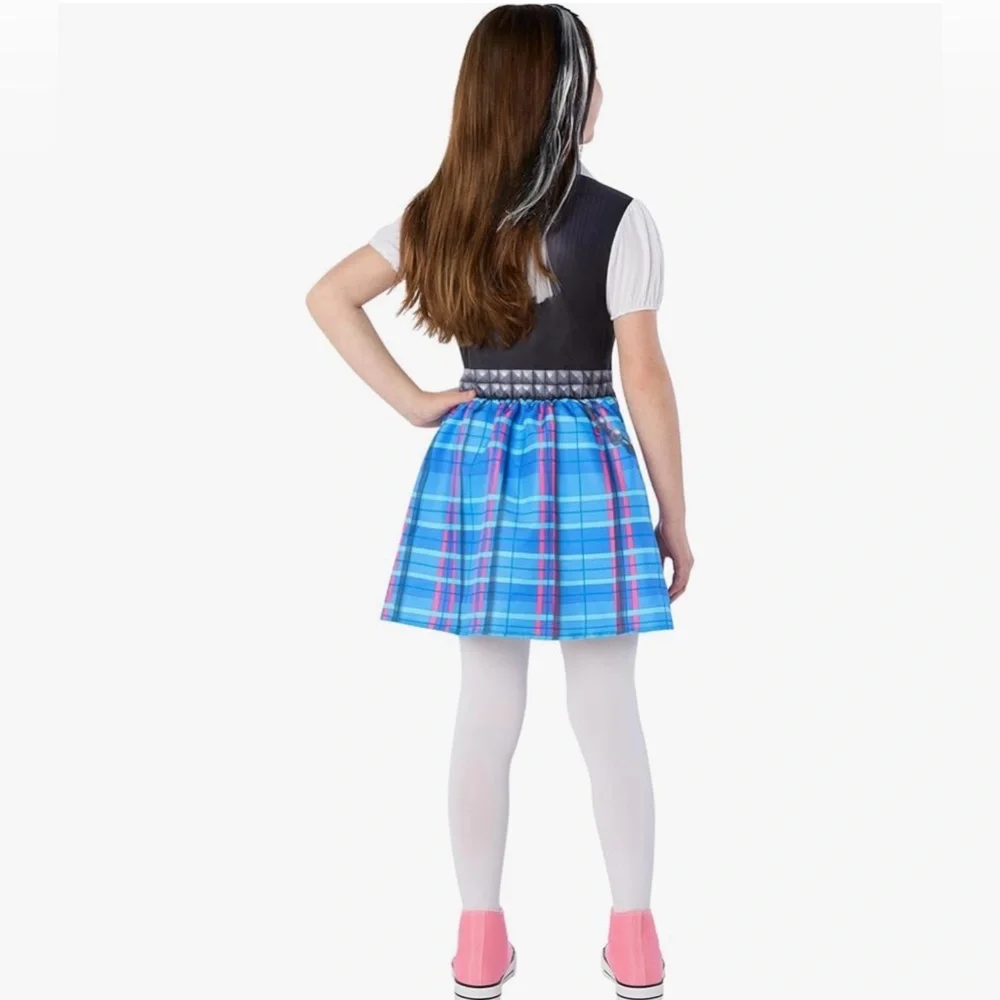 Spirit Halloween Kids Monster High Frankie Stein Costume Child Medium 8-10 - Picture 2 of 14